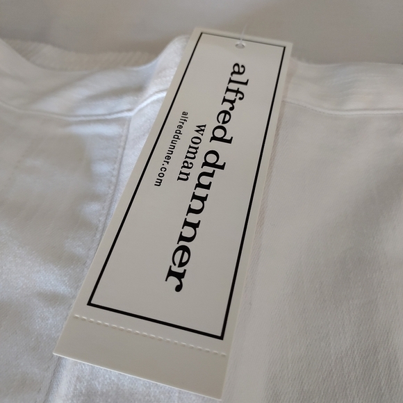 Alfred Dunner Women's White Embroidered Stretch Capri Jeans Pants Sz 16W NWT - Picture 7 of 9